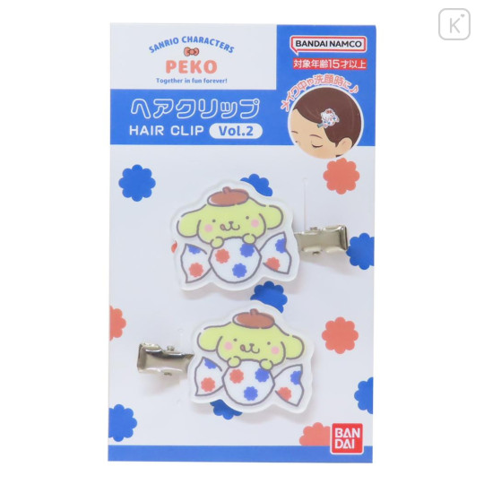 Japan Sanrio × Peko Chan Acrylic Hair Clip - Pompompurin : Candy - 1