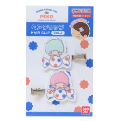 Japan Sanrio × Peko Chan Acrylic Hair Clip - Little Twin Stars : Candy