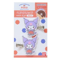 Japan Sanrio × Peko Chan Acrylic Hair Clip - Kuromi : Yummy