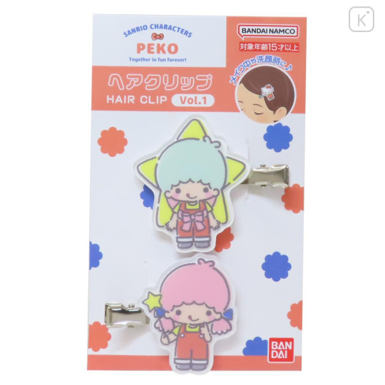 Japan Sanrio × Peko Chan Acrylic Hair Clip - Little Twin Stars : Yummy - 1