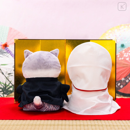Japan Mofusand Japanese-style Wedding Pair Plush Toy - Bride and Groom Cats - 4