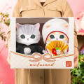 Japan Mofusand Japanese-style Wedding Pair Plush Toy - Bride and Groom Cats - 5