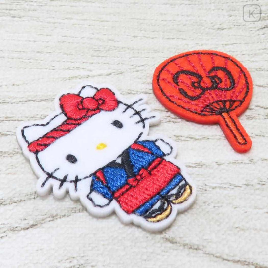 Japan Sanrio Patch Fluffy Embroidery Sticker For Cloth Surface - Hello Kitty : Shop Owner Yakitori - 2