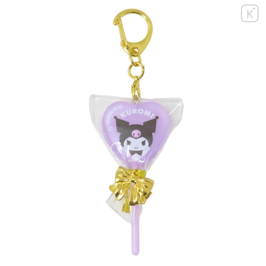 Japan Sanrio Mascot Keychain - Kuromi : Lollipop Candy - 1
