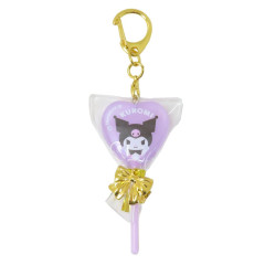 Japan Sanrio Mascot Keychain - Kuromi : Lollipop Candy