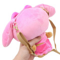 Japan Sanrio Fluffy Pochette Shoulder Crossbody Bag - My Melody : Tan Swimsuit Party - 2