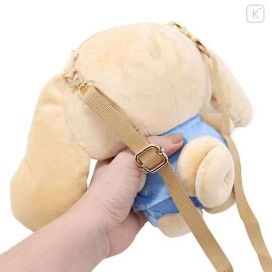 Japan Sanrio Fluffy Pochette Shoulder Crossbody Bag - Cinnamoroll : Tan Swimsuit Party - 2