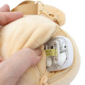 Japan Sanrio Fluffy Pochette Shoulder Crossbody Bag - Cinnamoroll : Tan Swimsuit Party - 3