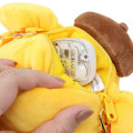 Japan Sanrio Fluffy Pochette Shoulder Crossbody Bag - Pompompurin : Tan Swimsuit Party - 3