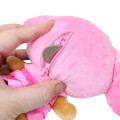 Japan Sanrio Mini Plush Pouch with Carabiner - My Melody : Tan Swimsuit Party - 3