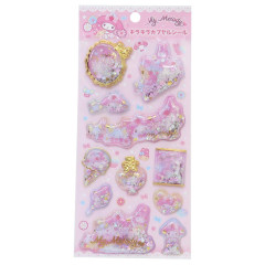 Japan Sanrio Shake Shake Capsule Seal Sticker - My Melody : Party 3D