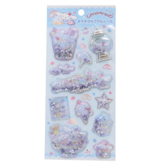 Japan Sanrio Shake Shake Capsule Seal Sticker - Cinnamoroll : Party 3D