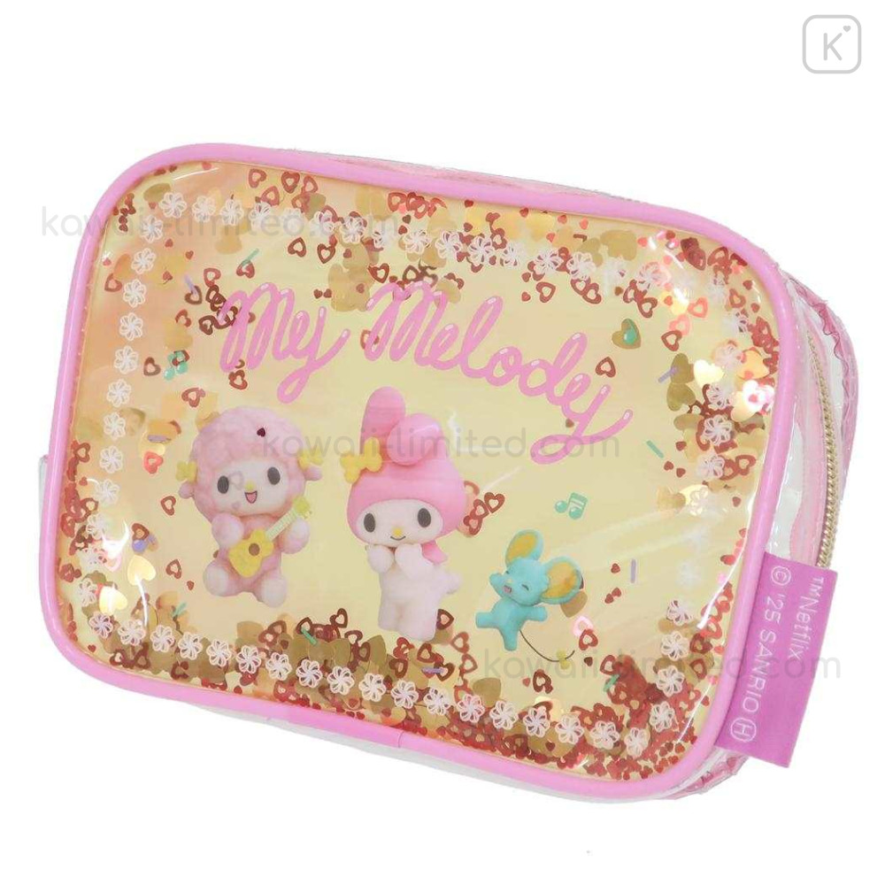 Japan Sanrio Shake Shake Sequins Clear Pouch - My Melody