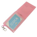 Japan Sanrio Pass Case Card Holder with Coil - Kuromi & My Melody : Netflix Pink - 3