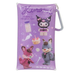 Japan Sanrio Clear Multi Case (S) - Kuromi : Netflix Glitter