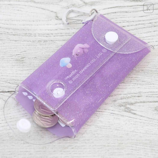 Japan Sanrio Clear Multi Case (S) - Kuromi : Netflix Glitter - 3