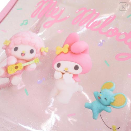 Japan Sanrio PVC Mini Tote Bag - My Melody & My Sweet Piano : Netflix Glitter - 4