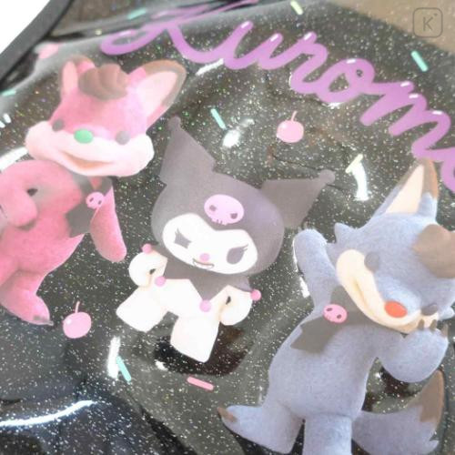 Japan Sanrio PVC Mini Tote Bag - Kuromi : Netflix Glitter - 4