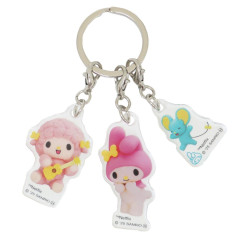 Japan Sanrio Acrylic Keychain 3 Charm - My Melody & My Sweet Piano : Netflix