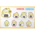 Japan Sanrio Die-cut Flake Seal Sticker Pack - Pompompurin : Onigiri Rice Ball - 2
