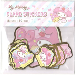 Japan Sanrio Die-cut Flake Seal Sticker Pack - My Melody : Dessert Sweets
