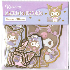 Japan Sanrio Die-cut Flake Seal Sticker Pack - Kuromi : Dessert Sweets