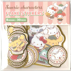 Japan Sanrio Die-cut Flake Seal Sticker Pack - Characters Pastry Chef