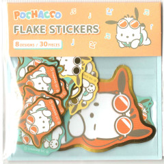 Japan Sanrio Die-cut Flake Seal Sticker Pack - Pochacco : Dance