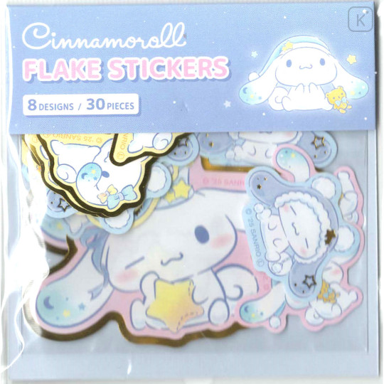 Japan Sanrio Die-cut Flake Seal Sticker Pack - Cinnamoroll : Starry Sky Night - 1