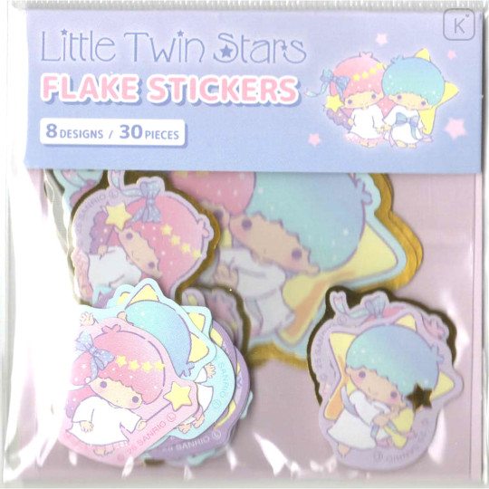 Japan Sanrio Die-cut Flake Seal Sticker Pack - Little Twin Stars : Smile - 1