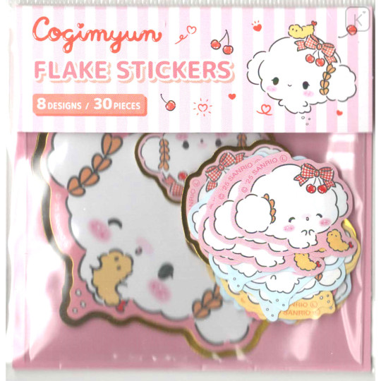 Japan Sanrio Die-cut Flake Seal Sticker Pack - Cogimyun : Smile - 1