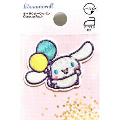 Japan Sanrio Patch Fluffy Embroidery Sticker For Cloth Surface - Cinnamoroll : Balloon