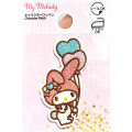 Japan Sanrio Patch Fluffy Embroidery Sticker For Cloth Surface - My Melody : Balloon - 1
