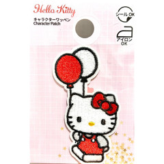Japan Sanrio Patch Fluffy Embroidery Sticker For Cloth Surface - Hello Kitty : Balloon