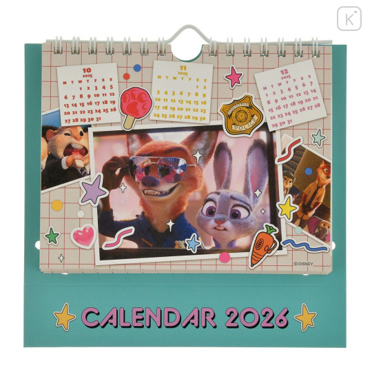 Japan Disney Store Desk Calendar - Zootopia : 2026 - 1