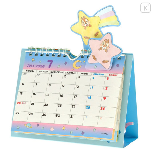 Japan Disney Store Desk Calendar - Chip & Dale : Costume 2026 - 5