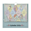 Japan Disney Store Desk Calendar - Disney Princess : Metallic 2026 - 1