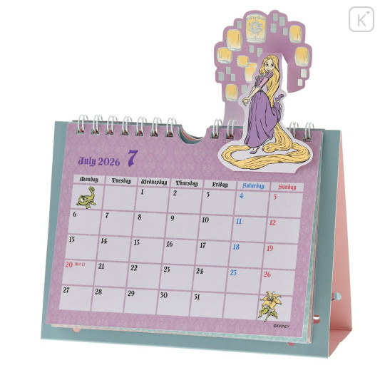 Japan Disney Store Desk Calendar - Disney Princess : Metallic 2026 - 5
