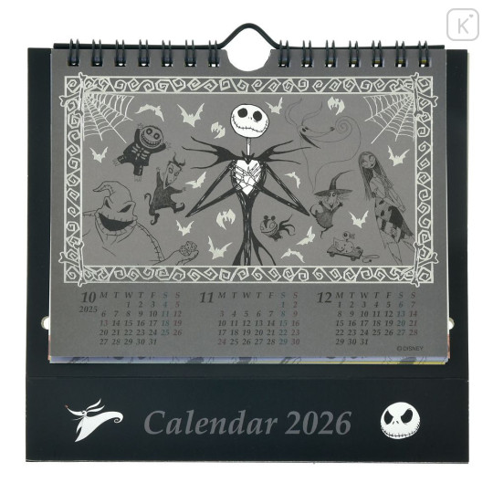 Japan Disney Store Desk Calendar - Tim Burton's The Nightmare Before Christmas : 2026 - 2
