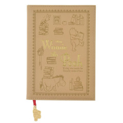 Japan Disney Store B6 Planner Monthly Schedule Book - Winnie the Pooh : Embossed Gold 2026
