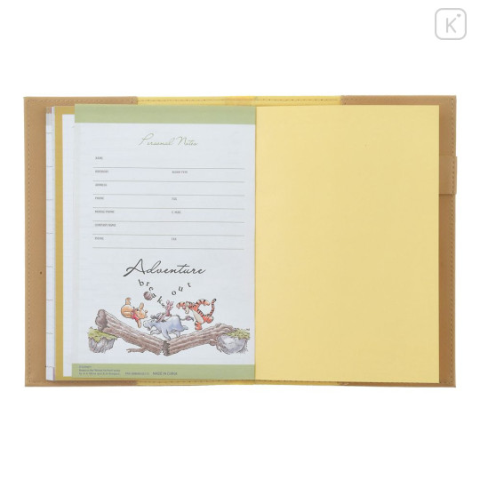 Japan Disney Store B6 Planner Monthly Schedule Book - Winnie the Pooh : Embossed Gold 2026 - 4