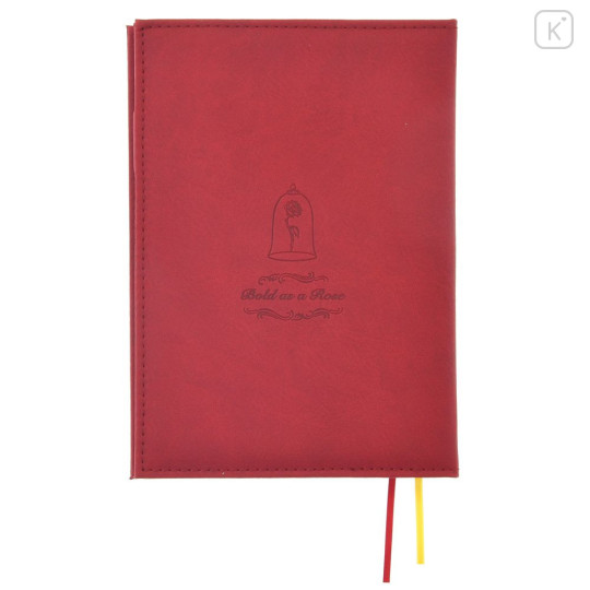 Japan Disney Store B6 Planner Monthly Schedule Book - Beauty and the Beast : Embossed Red 2026 - 3