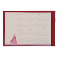 Japan Disney Store B6 Planner Monthly Schedule Book - Beauty and the Beast : Embossed Red 2026 - 8