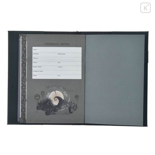 Japan Disney Store B6 Planner Monthly Schedule Book - Tim Burton's The Nightmare Before Christmas : Embossed Silver 2026 - 4