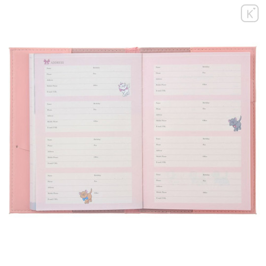 Japan Disney Store B6 Planner Monthly Schedule Book - The Aristocats : Embossed Pink 2026 - 4