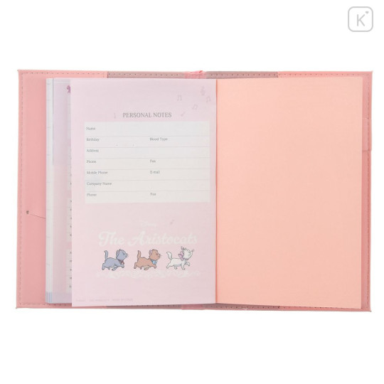 Japan Disney Store B6 Planner Monthly Schedule Book - The Aristocats : Embossed Pink 2026 - 5