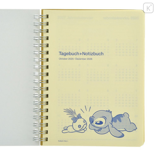 Japan Disney Store Rollbahn Planner Schedule Book - Lilo & Stitch : Sea 2026 - 2