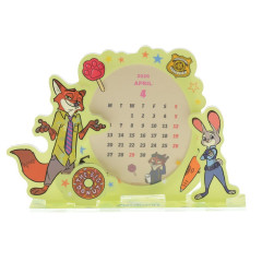Japan Disney Store Acrylic Calendar Stand - Zootopia : 2026