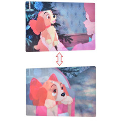 Japan Disney Store Postcard - Lady and the Tramp : Nice To Meet You Lenticular