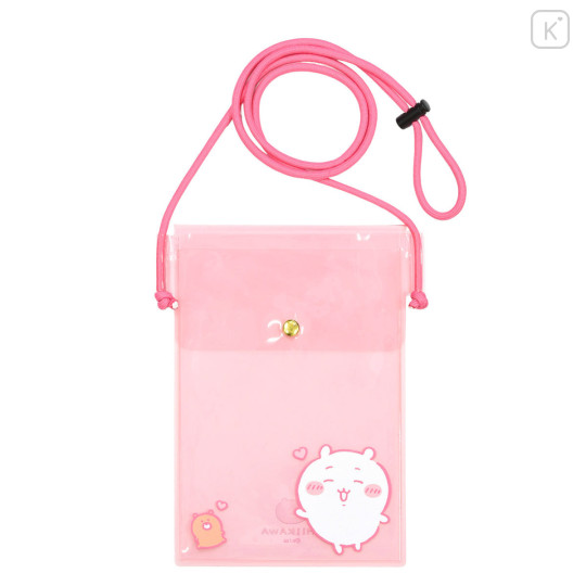 Japan Chiikawa IIIIpocket Smartphone Pouch - Chiikawa : Clear Pink - 1